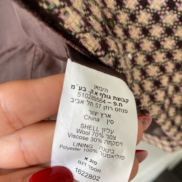 Vintage Houndstooth Wool Blazer with Black Trim – Tailored Chanel-Inspired - Picture 9 of 11